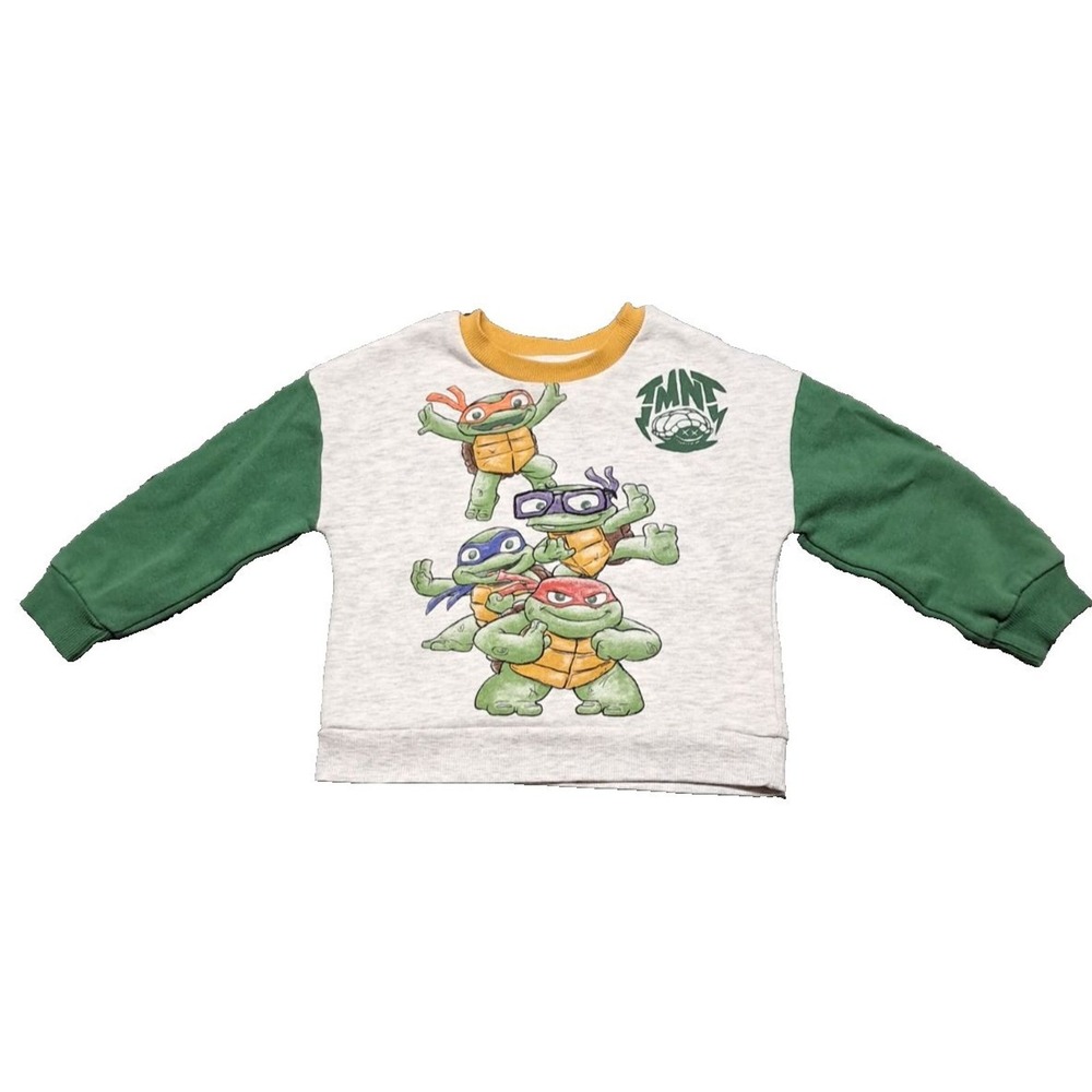Nickelodeon Sweatshirt Boys 3T Teenage Mutant Ninja Turtles TNMT Toddler Shirt